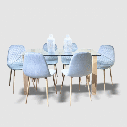Comedor Shell Gris 6p