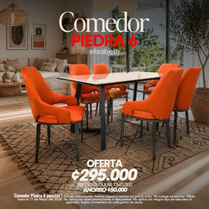 Comedor Piedra 6 puestos