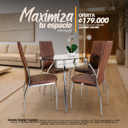 Comedor Ovalado 4 puestos